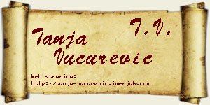 Tanja Vučurević vizit kartica
